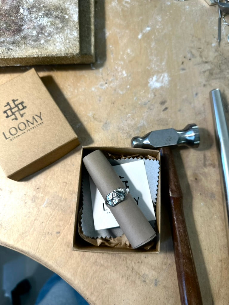 Monogram unisex ring