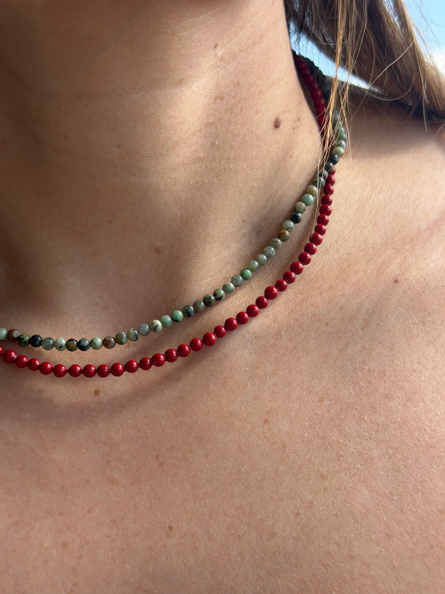 Coral Pearl necklace