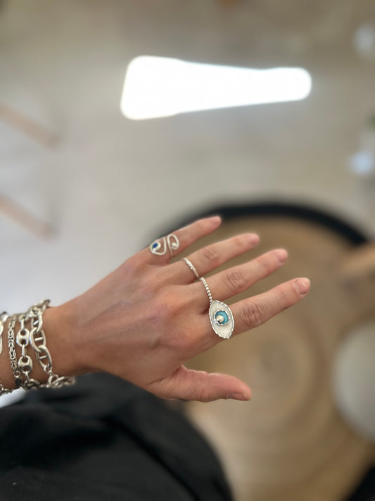 Cycladic eye ring