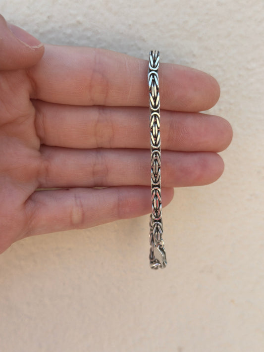 Oxidised unisex bracelet