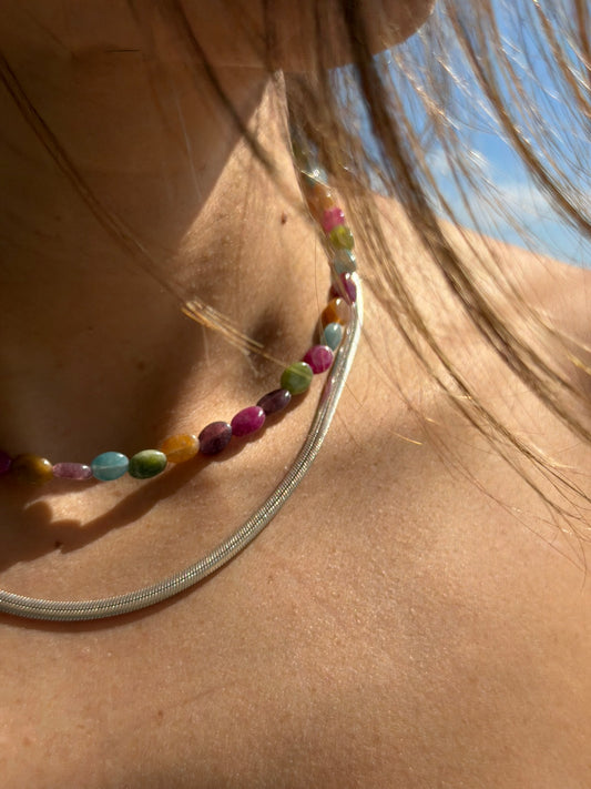 Happy Beaded Necklace