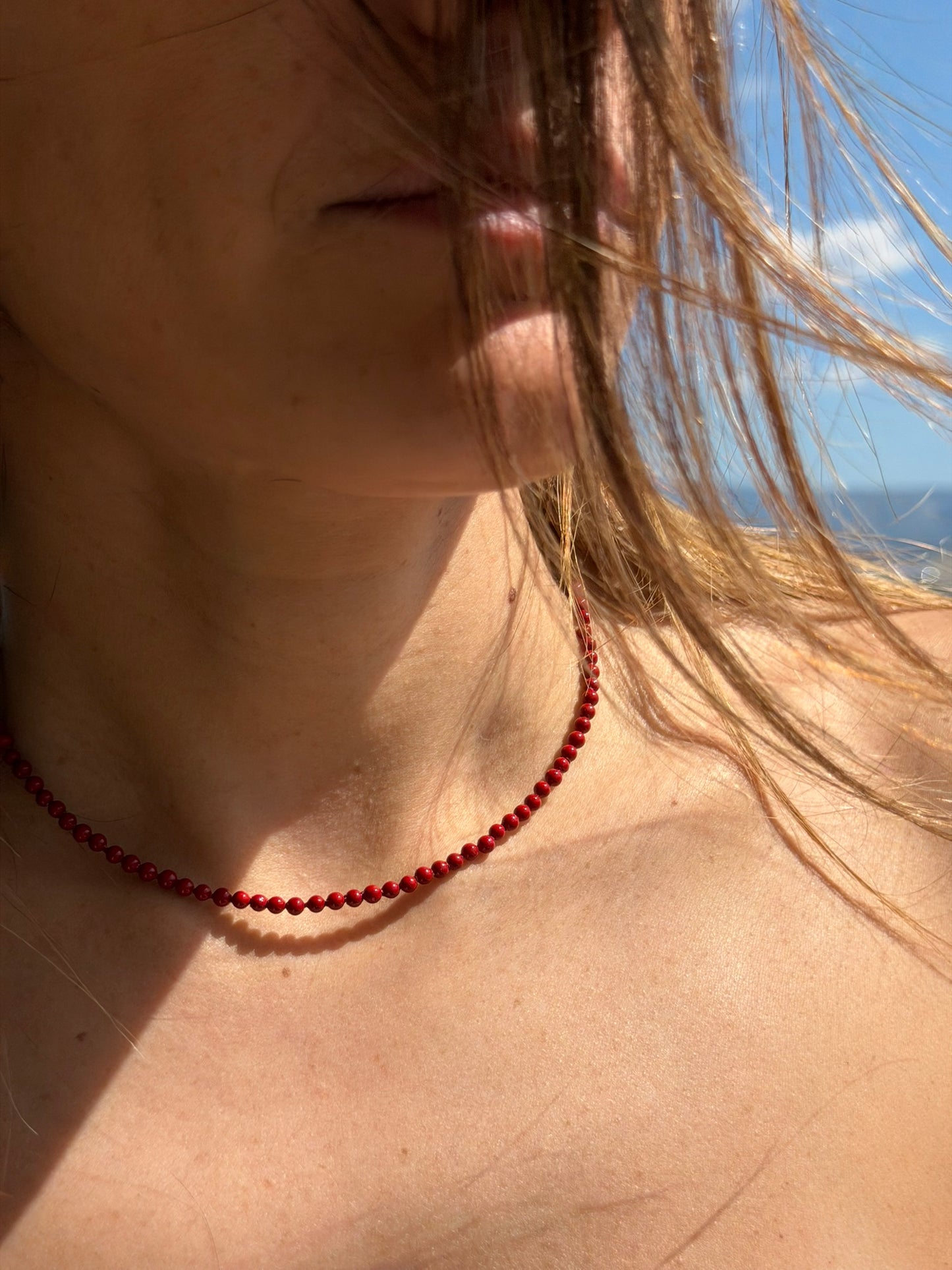 Coral Pearl necklace