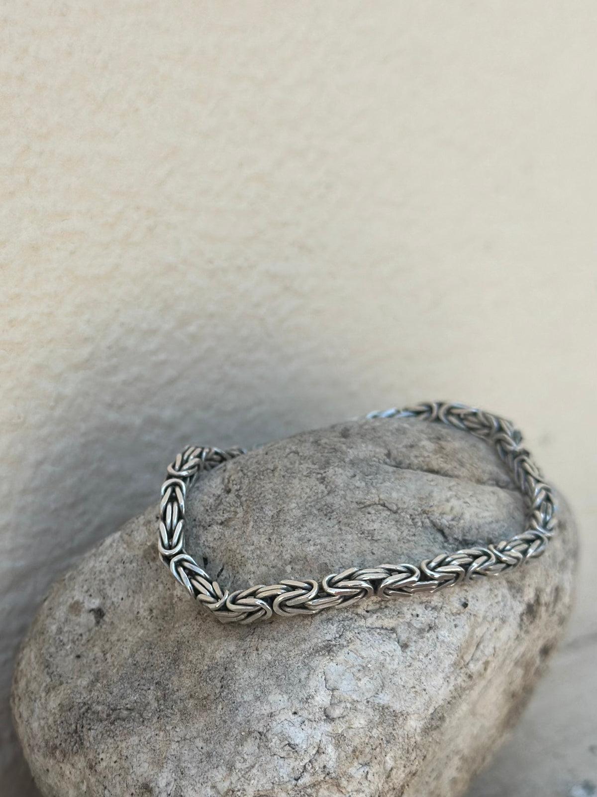 Oxidised unisex bracelet