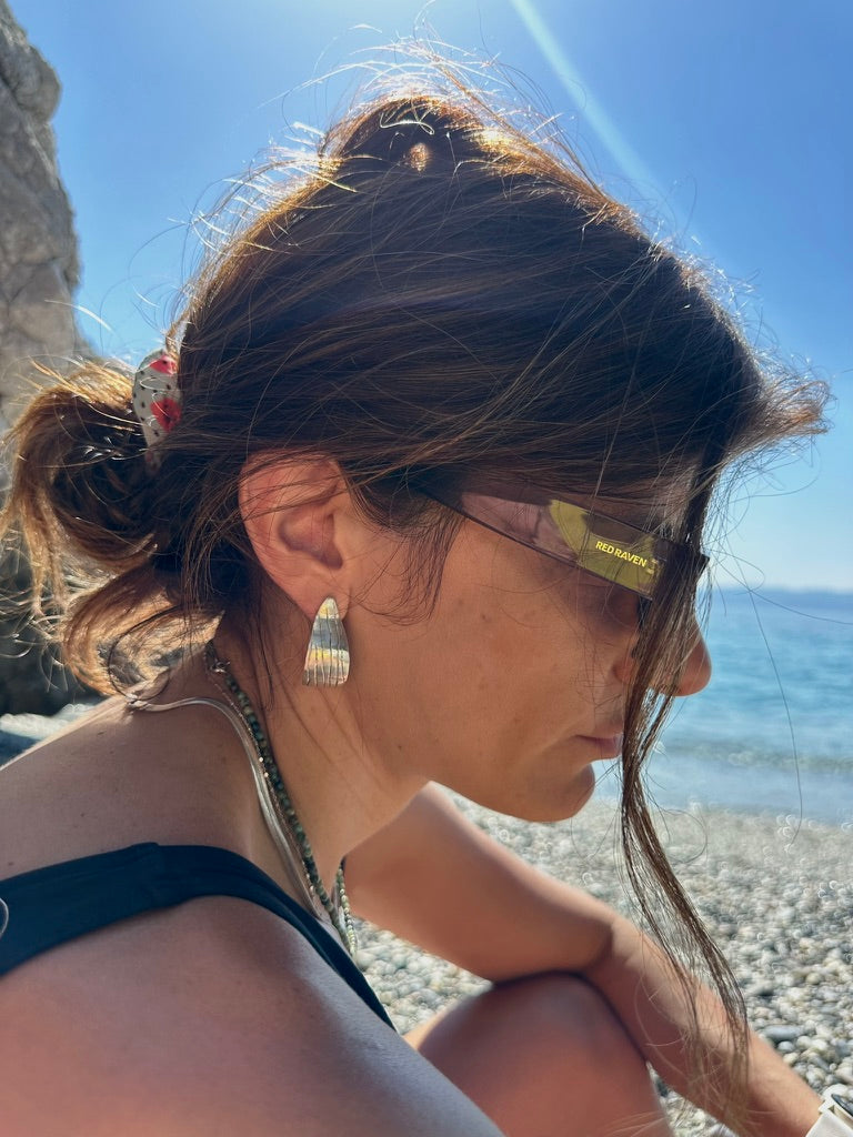 Stone earrings