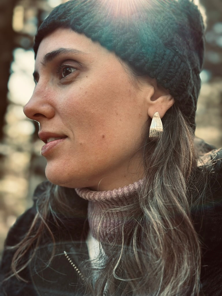 Stone earrings