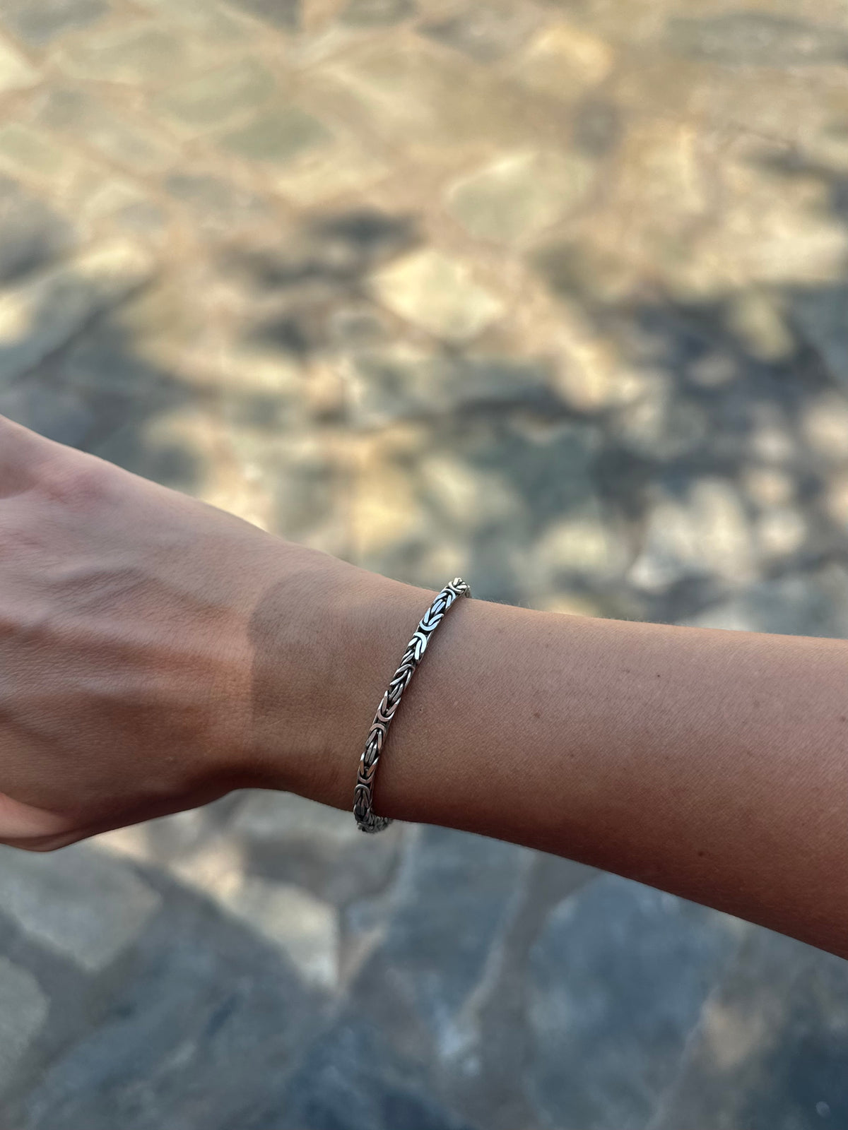 Oxidised unisex bracelet